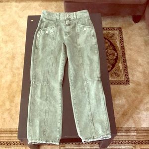 BDG green high-waisted slim straight jean - 27